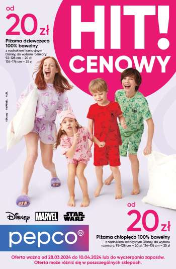 thumbnail - Gazetka Pepco - Piżamy Disney