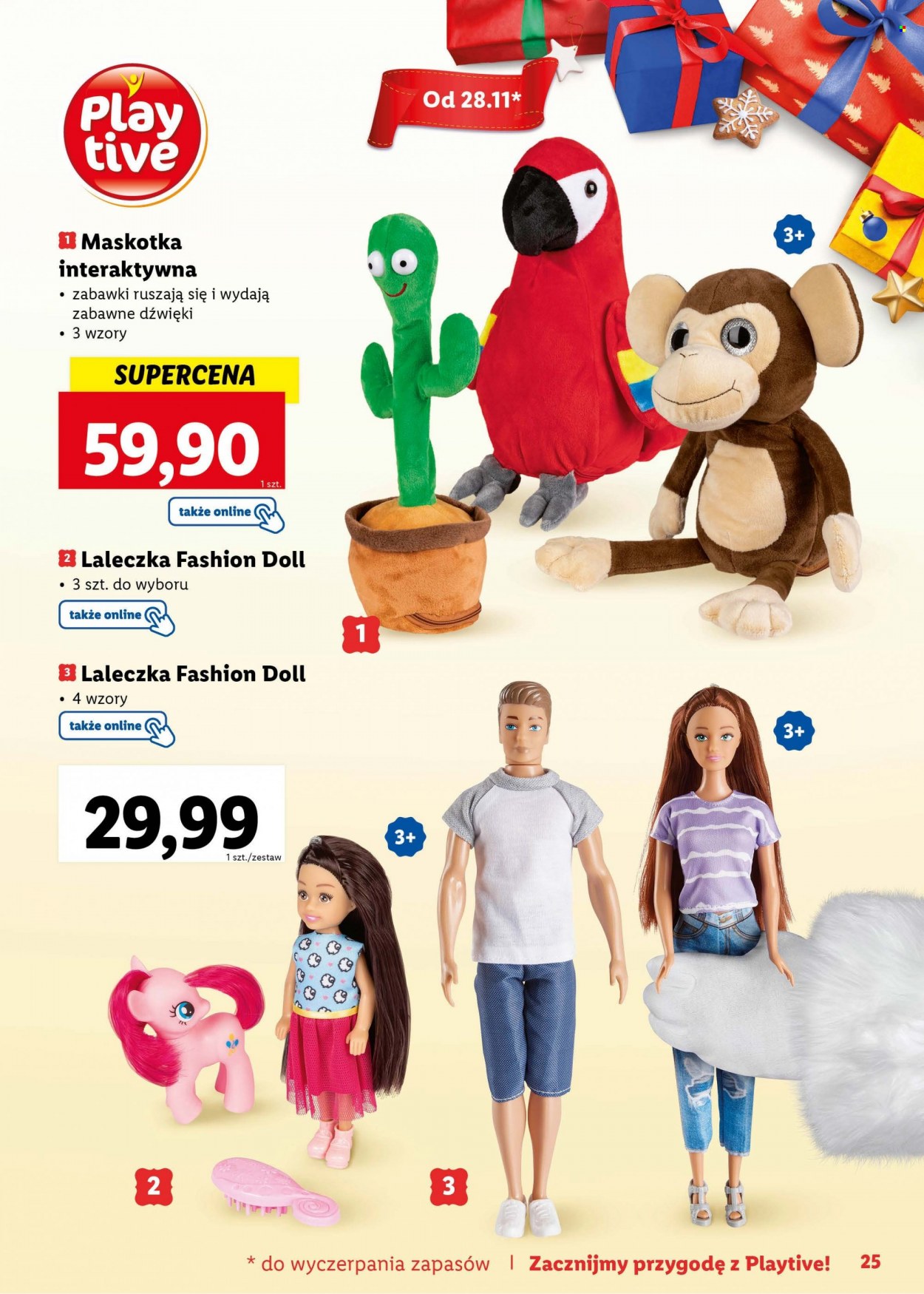 Gazetka Lidl - Produkty w akcji - zabawka, lalka, maskotka pluszowa. Strona 25.