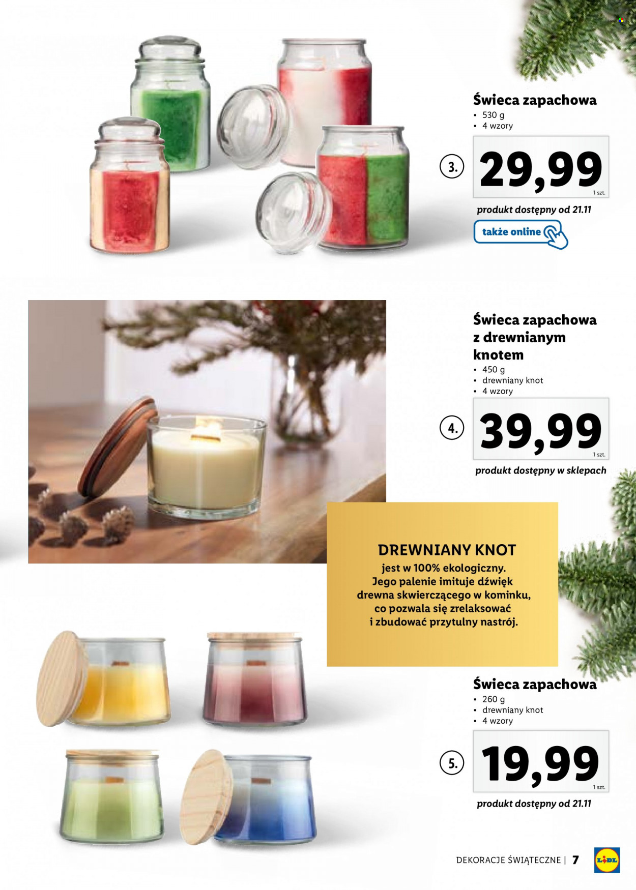 Gazetka Lidl - Produkty w akcji - świeca, świeca zapachowa. Strona 7.