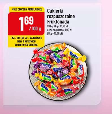 Cukierki rozpuszczalne Fruktonada