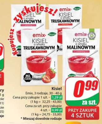 emix KISIEL o smaku TRUSKAWKOWYM