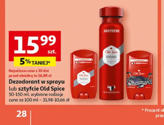 Dezodorant w sprayu lub sztyfcie Old Spice