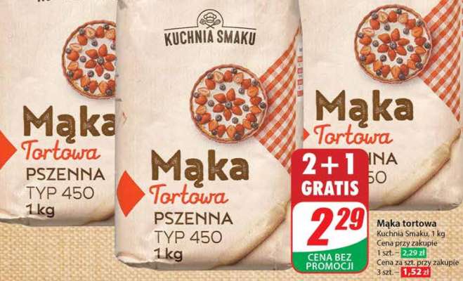 Mąka Tortowa PSZENNA TYP 450 1 kg