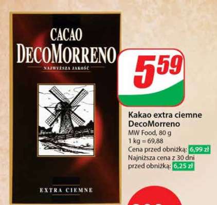 Kakao extra ciemne DecoMorreno