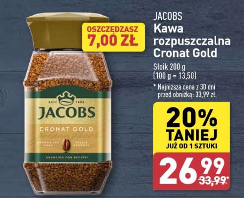 JACOBS Kawa rozpuszczalna Cronat Gold