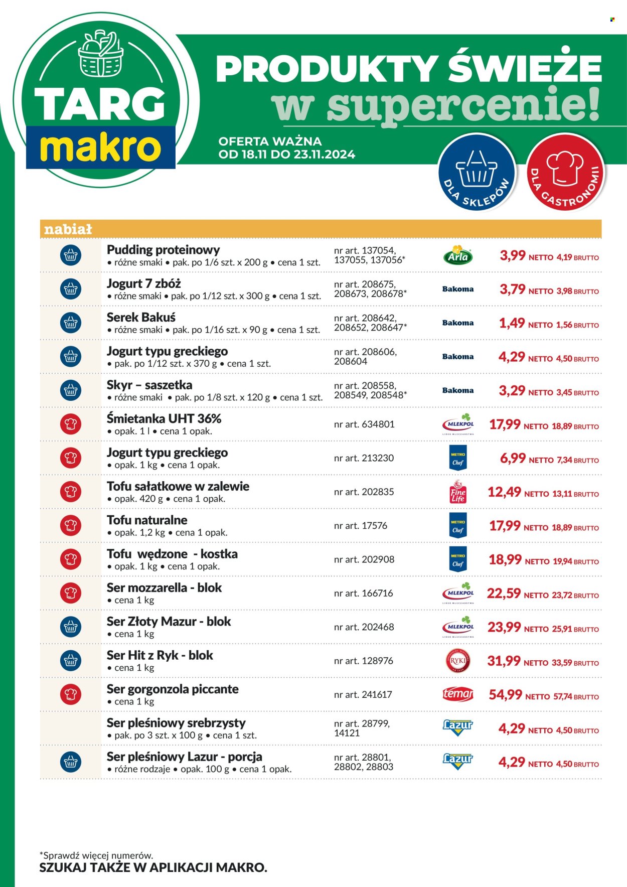 Gazetka Makro - 18.11.2024 - 23.11.2024. Strona 1