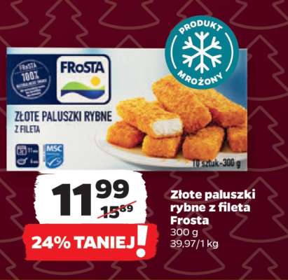 Złote paluszki rybne z fileta Frosta