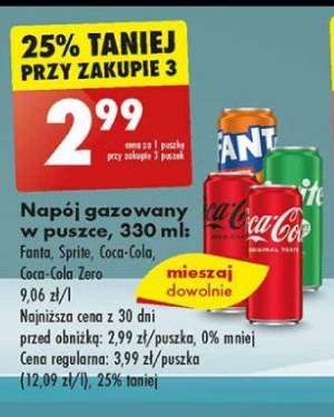 Napój gazowany w puszce, 330 ml