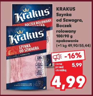 KRAKUS Szynka od Szwagra, Boczek rolowany