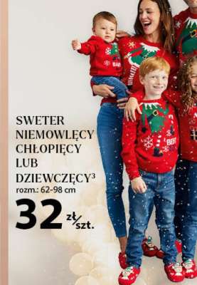 SWETER NIEMOWLĘCY CHŁOPIĘCY LUB DZIEWCZĘCY