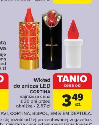 Wkład do znicza LED CORTINA