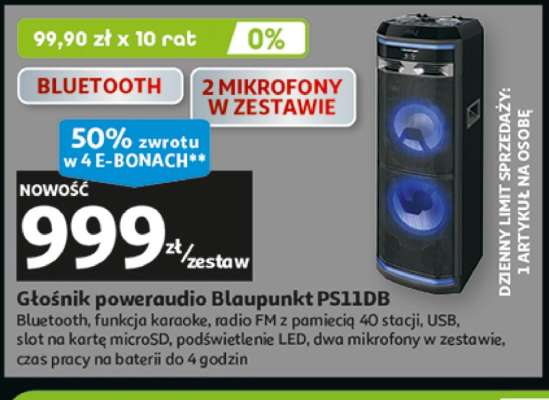 Głośnik poweraudio Blaupunkt PS11DB