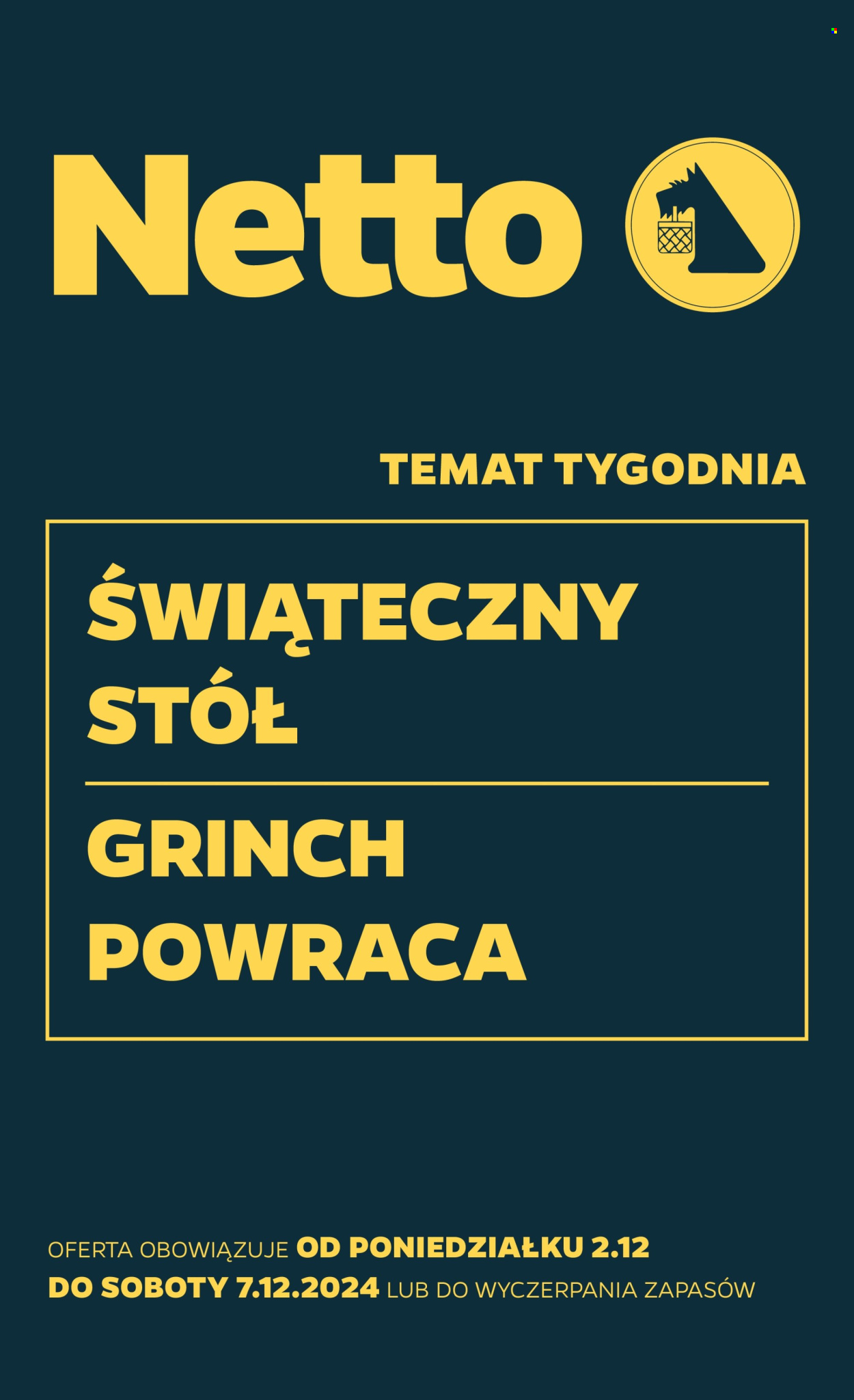 Leták Netto - 2.12.2024 - 7.12.2024. Strana 1