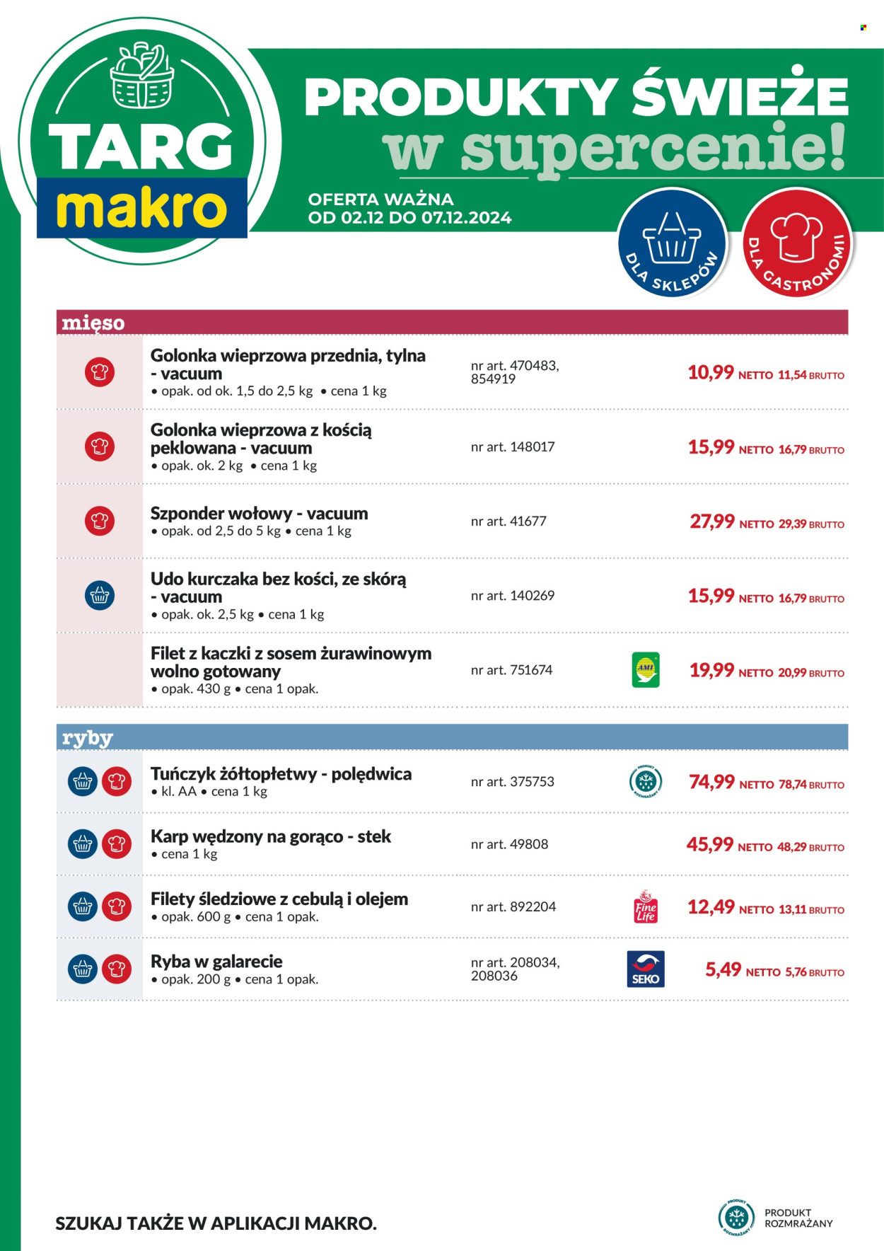 Gazetka Makro - 2.12.2024 - 7.12.2024. Strona 1