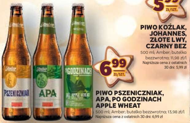 PIWO PSZENICZNIAK, APA, PO GODZINACH APPLE WHEAT