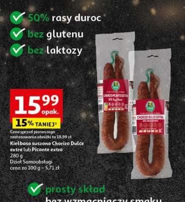 Kiełbasa suszona Chorizo Dulce extra lub Picante extra