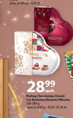 Praliny Cherrissimo Classic lub Amoretta Desserts Mieszko