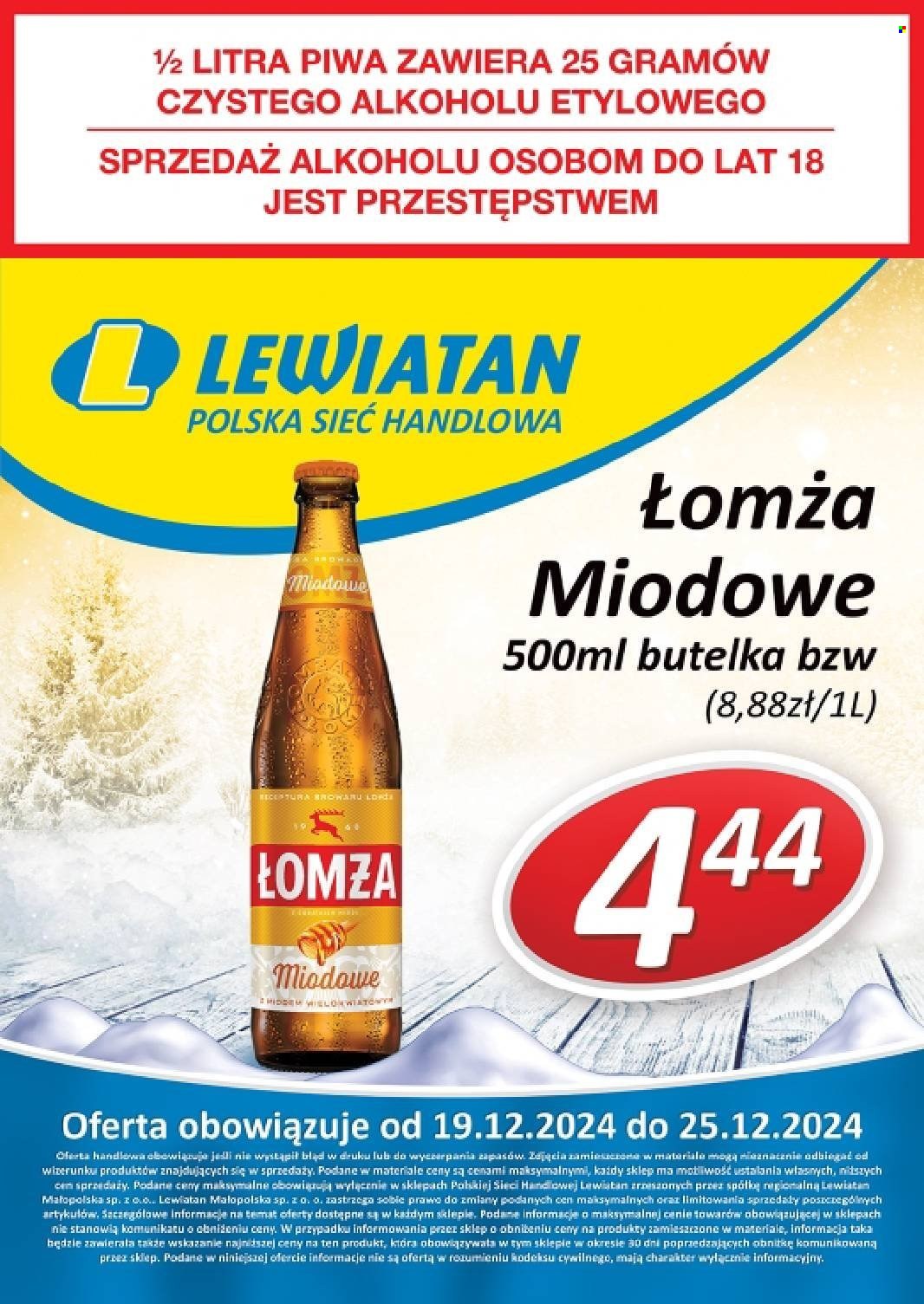 Gazetka Lewiatan - 19.12.2024 - 25.12.2024. Strona 1