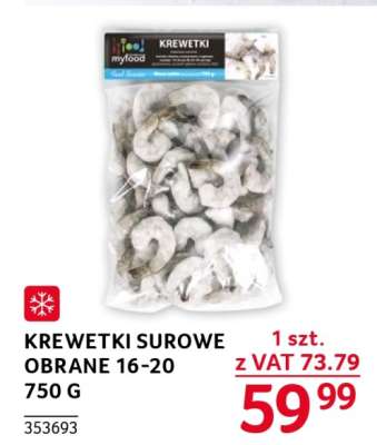 KREWETKI SUROWE OBRANE 16-20 750 G