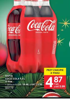 NAPÓJ COCA-COLA 1,5 L 4-PAK