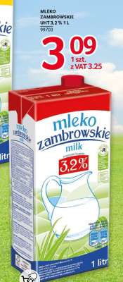 MLEKO ZAMBROWSKIE UHT 3,2% 1 L