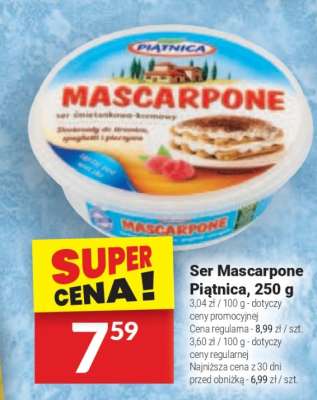 Ser Mascarpone Piątnica, 250 g