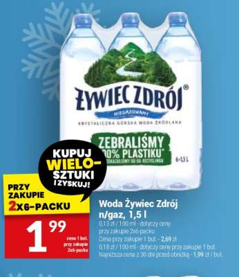 Woda Żywiec Zdrój n/gaz, 1,5 l