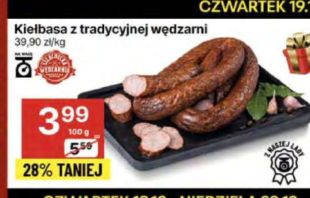 Kiełbasa z tradycyjnej wędzarni