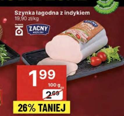 Szynka łagodna z indykiem