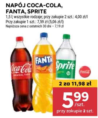 Napój Coca-Cola, Fanta, Sprite