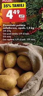 Ziemniaki polskie sałatkowe , opak . 1,5 kg