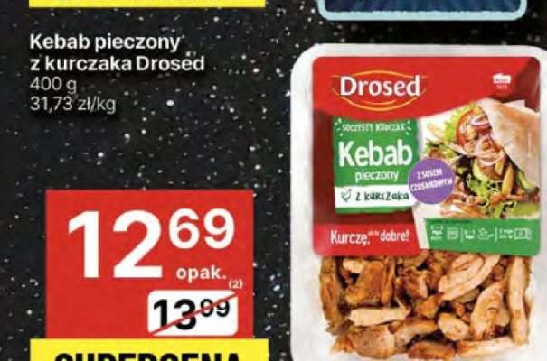 Kebab pieczony z kurczaka Drosed