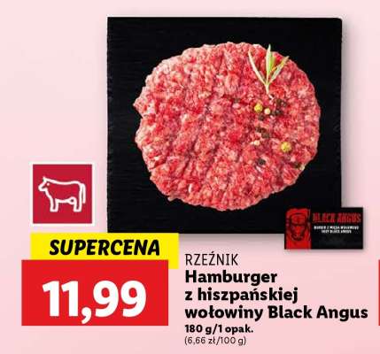 Hamburger z hiszpańskiej wołowiny Black Angus