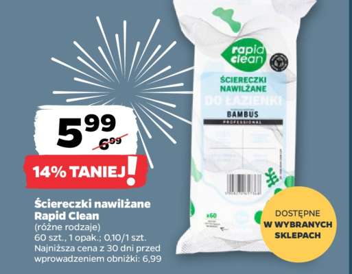 Ściereczki nawilżane Rapid clean