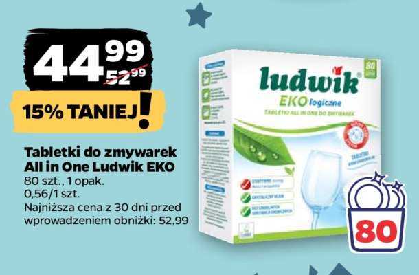 Tabletki do zmywarek All in One Ludwik EKO