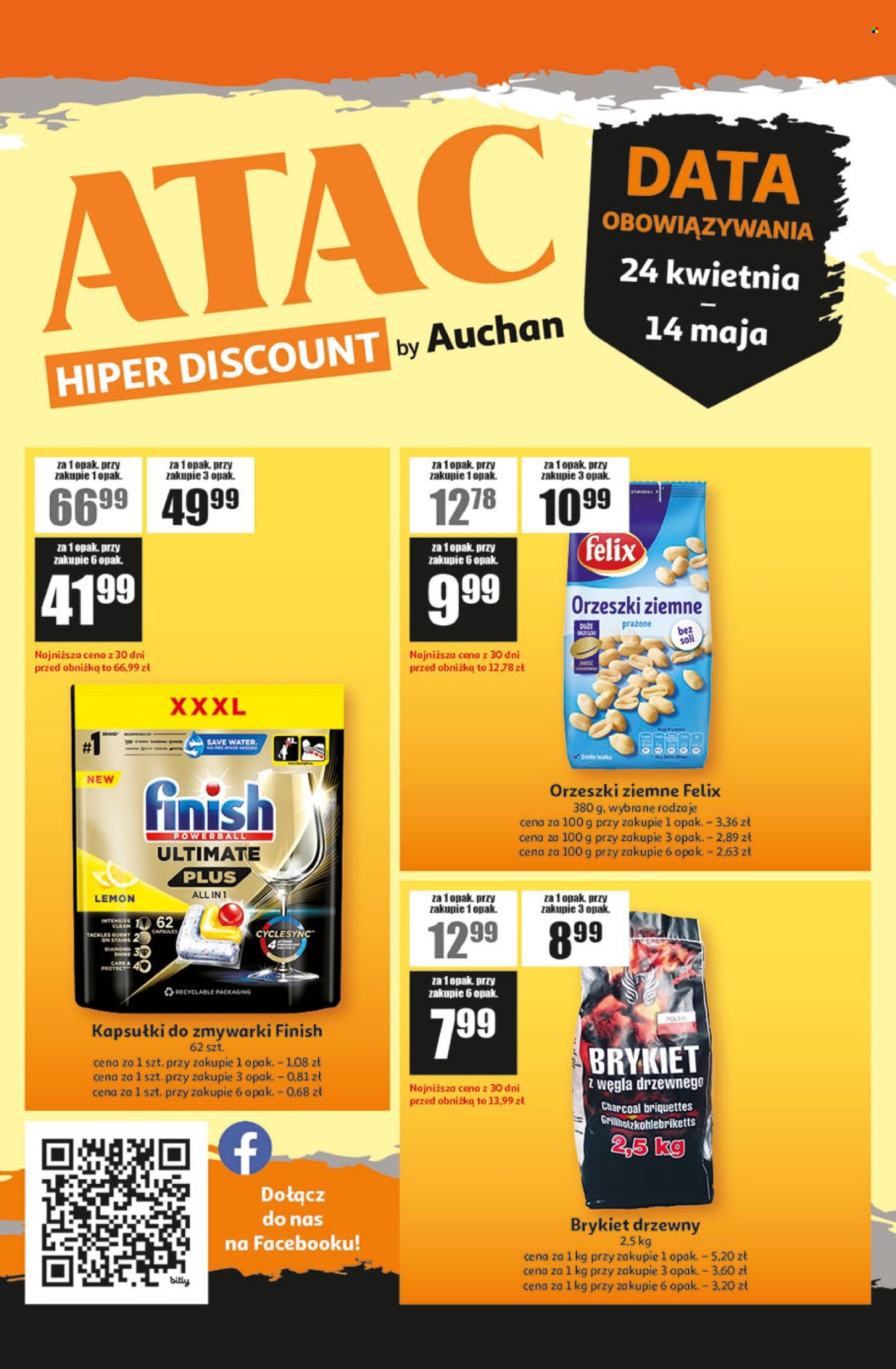 Leták Auchan - 24.4.2025 - 14.5.2025. Strana 1