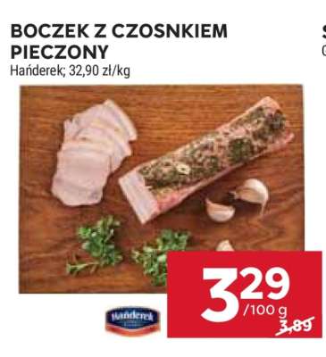 Boczek z czosnkiem pieczony