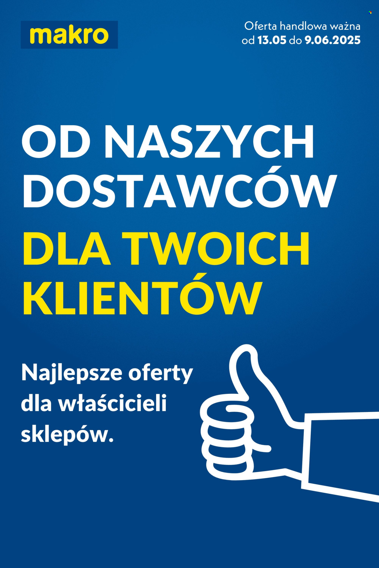 Leták Makro - 13.5.2025 - 9.6.2025. Strana 1