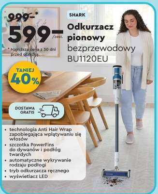 Odkurzacz pionowy bezprzewodowy BU1120EU