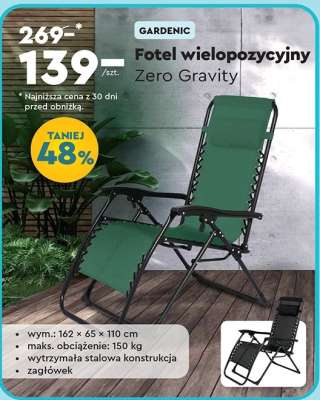 Fotel wielopozycyjny Zero Gravity