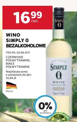 Wino Simply O Bezalkoholowe