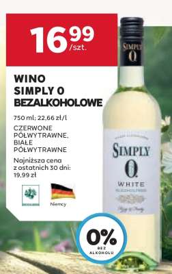 Wino Simply O Bezalkoholowe