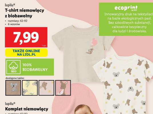 T-shirt niemowlęcy z biobawełny