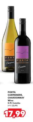 PORTA CARMENERE, CHARDONNAY