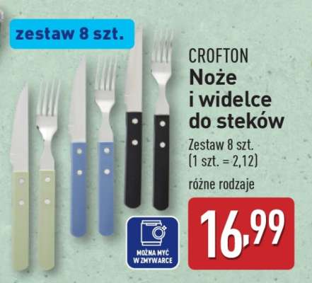 CROFTON Noże i widelce do steków