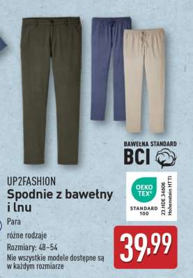 UP2FASHION Spodnie z bawełny i lnu
