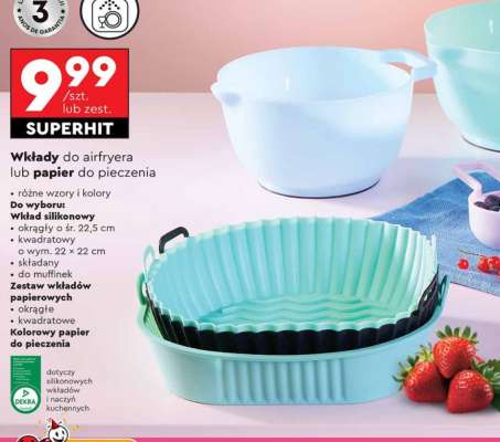 Wkłady do airfryera lub papier do pieczenia