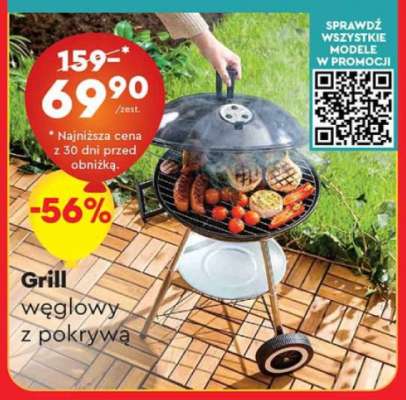 Grill węglowy z pokrywą