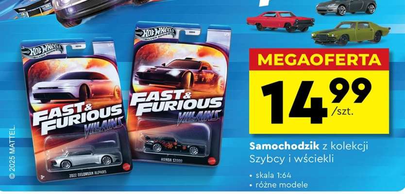 Samochodzik z kolekcji Szybcy i wściekli