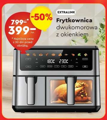 Frytkownica dwukomorowa z okienkiem